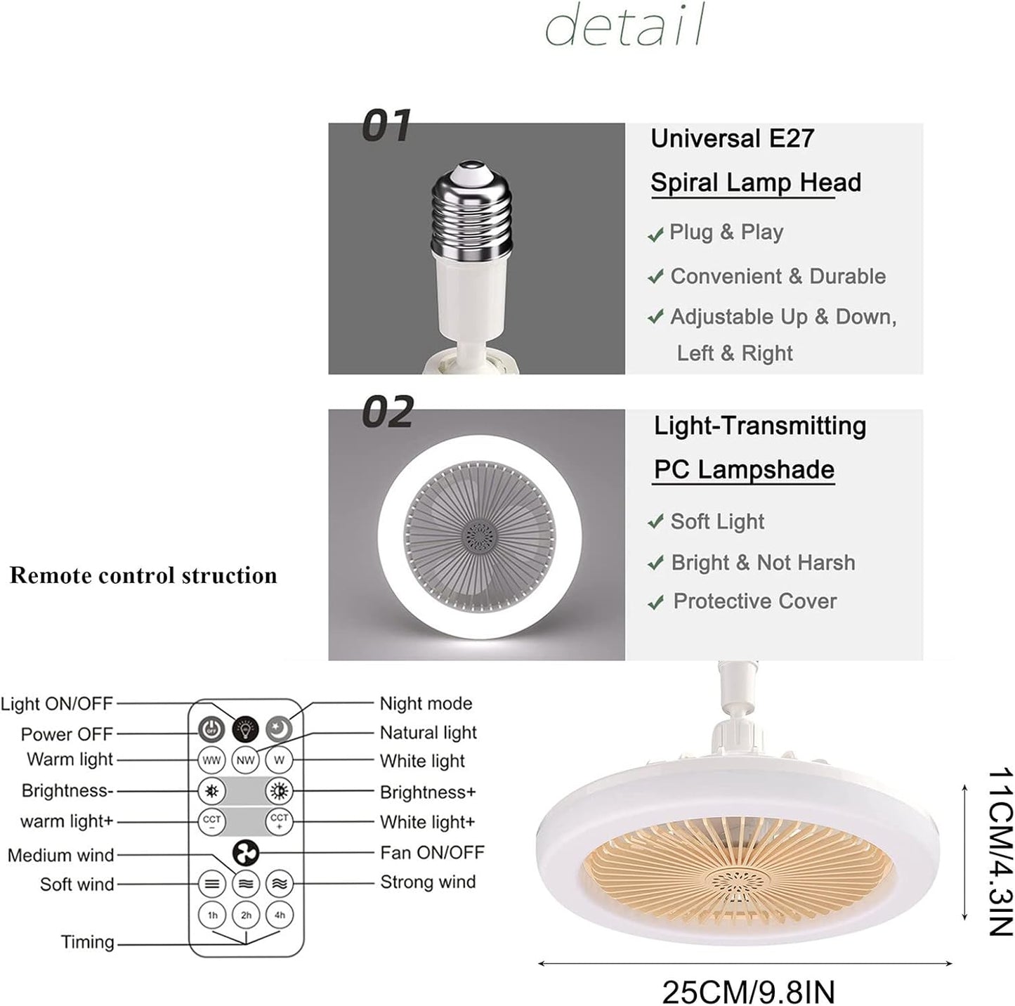 ABANICO CON LED Y AROMATIZANTE MULTIFUNCIONAL