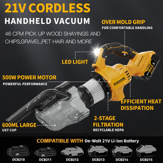 ASPIRADORA INALÁMBRICA 2 BATERÍAS 18V