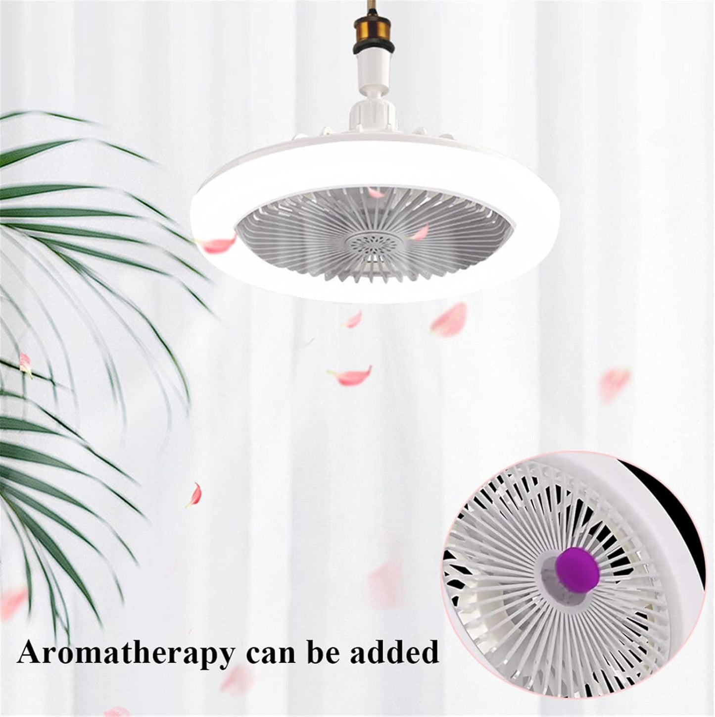 ABANICO CON LED Y AROMATIZANTE MULTIFUNCIONAL