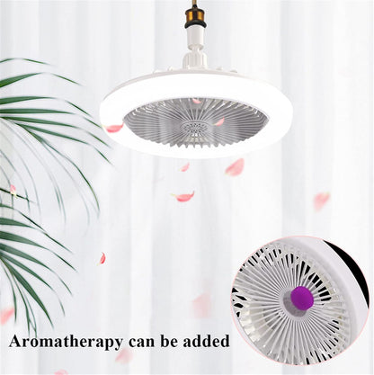 ABANICO CON LED Y AROMATIZANTE MULTIFUNCIONAL