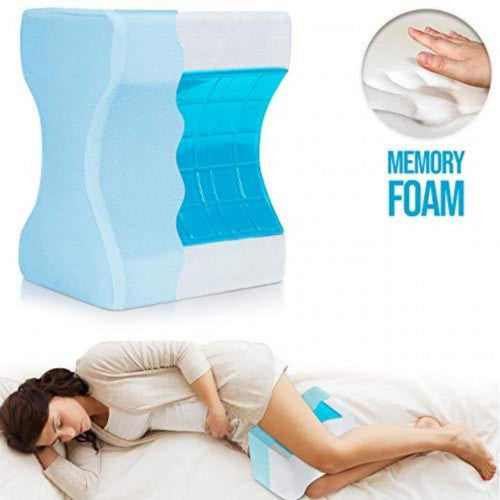 ALMOHADA ORTOPÉDICA REFRESCANTE PARA RODILLAS CON ESPUMA VISCOELÁSTICA CON INFUSIÓN DE CARBÓN Y GEL REFRESCANTE